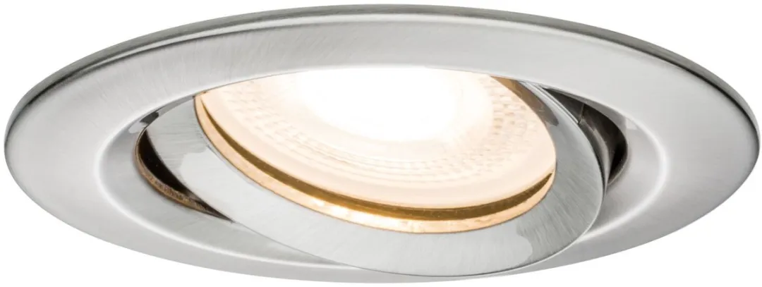 Paulmann Nova Plus LED-inbouwlamp Set 3x7W GU10 2700K - 3 Stuks - Staal geborsteld