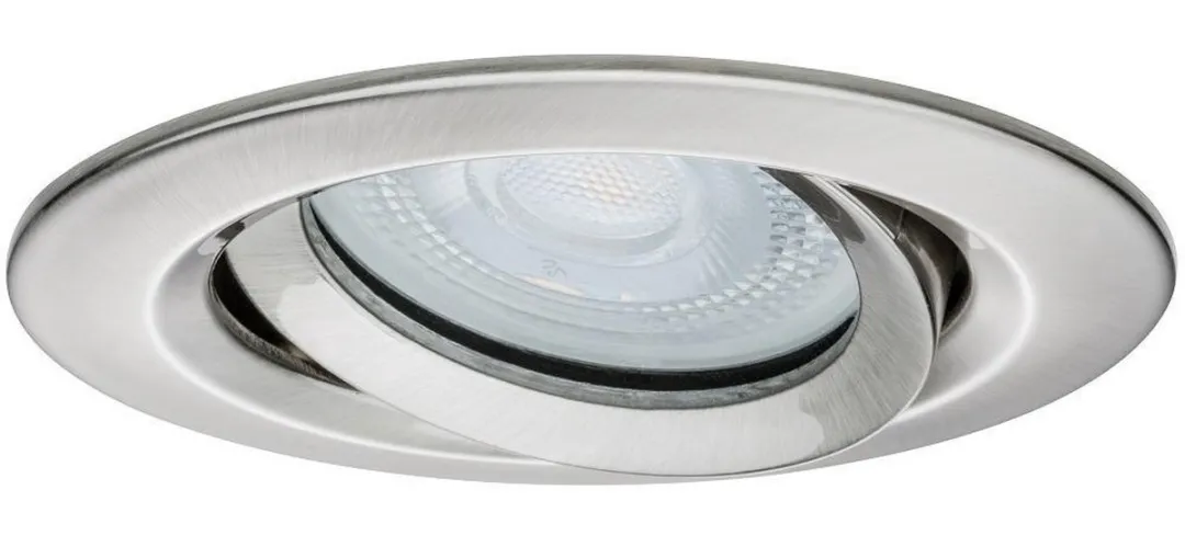 Paulmann Nova Plus LED-inbouwlamp Set 3x7W GU10 2700K - 3 Stuks - Staal geborsteld
