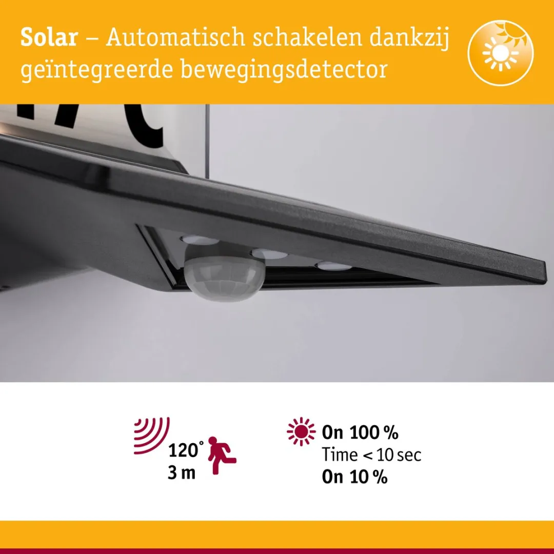 Paulmann Yoko Solar LED Huisnummerverlichting 3000K - 3 Stuks - Antraciet