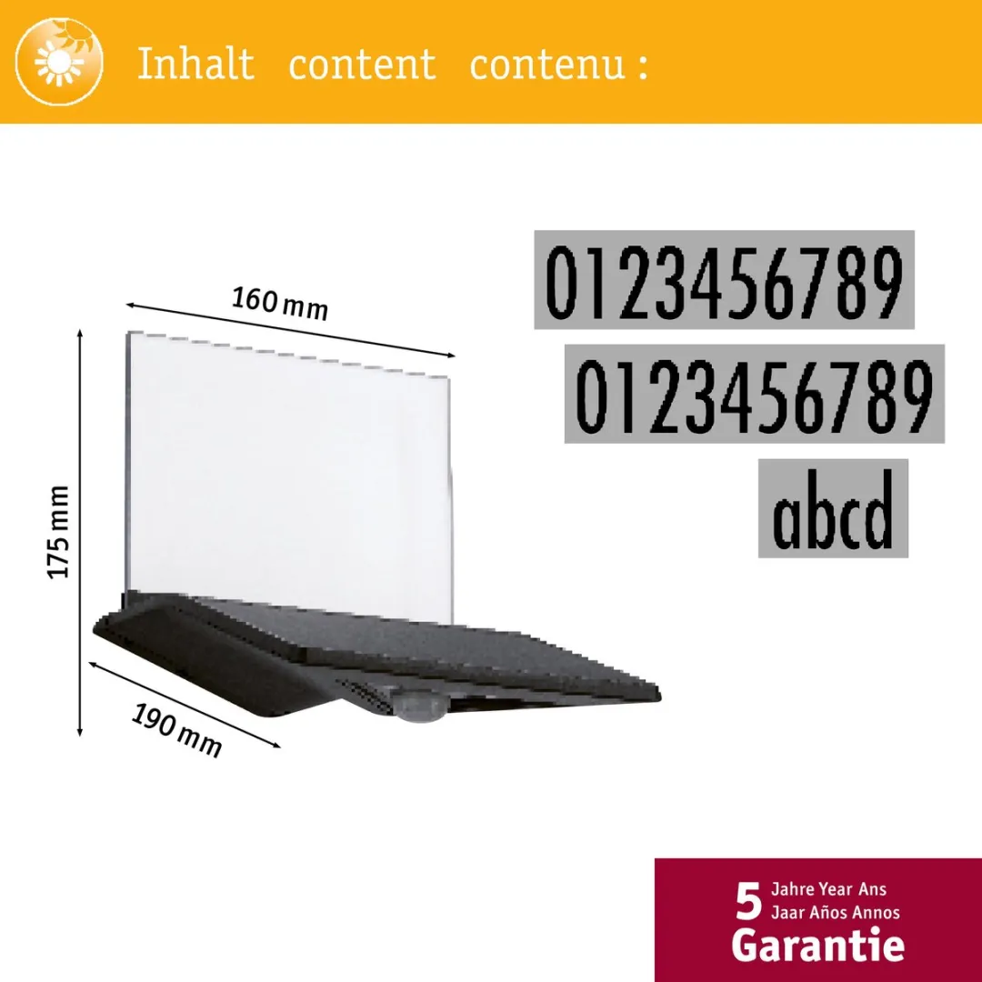 Paulmann Yoko Solar LED Huisnummerverlichting 3000K - 3 Stuks - Antraciet