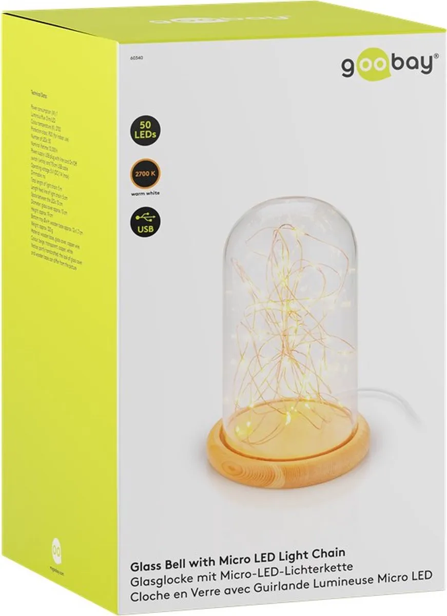 Goobay 60340 LED Lichtdecoratie Figuur - 50 Lampen - 120cm - Warm Wit