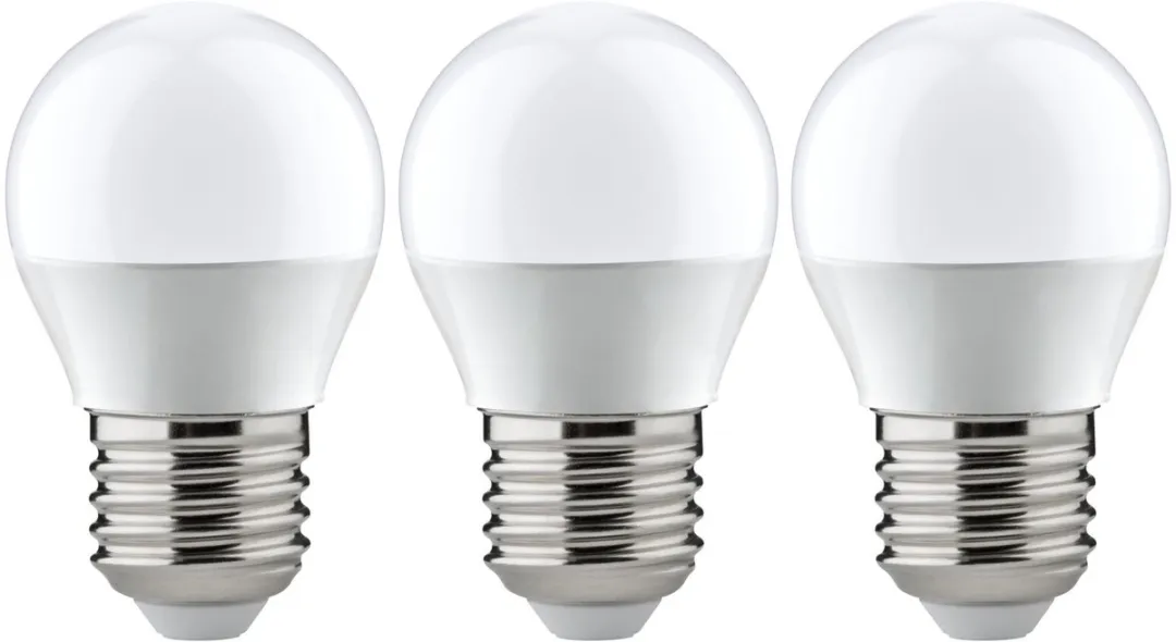 Paulmann LED Kogellamp E27 Set 3x470lm 5,5W 2700K - Mat Opaal