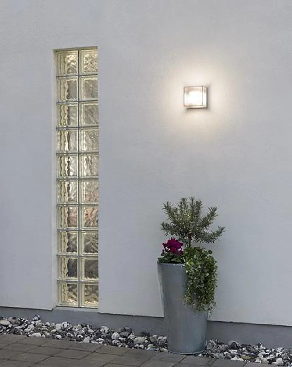 Konstsmide San Remo LED Wandlamp 6x1W 3000K - 19cm - Grijs/Rook - afbeelding 6 van 6