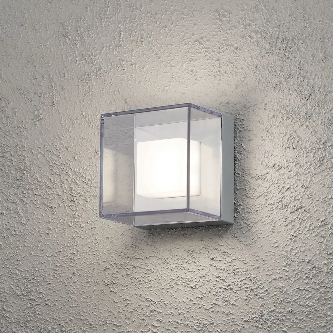 Konstsmide San Remo LED Wandlamp 6x1W 3000K - 19cm - Grijs/Rook - afbeelding 2 van 6