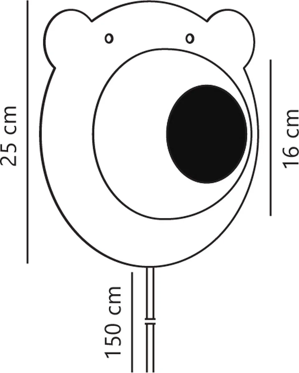 Nordlux Bruna Wandlamp E14 - 25cm - Bruin