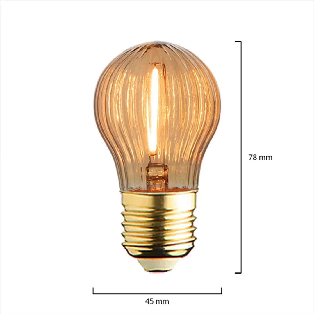 Lybardo E27 LED Lamp 10 Stuks - 0.6W 2100K Warm Wit - Amber