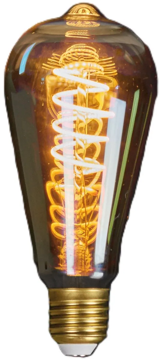 Anna's Collection LED Retro Gloeilamp 2W - 6 Stuks - Amber - afbeelding 4 van 5