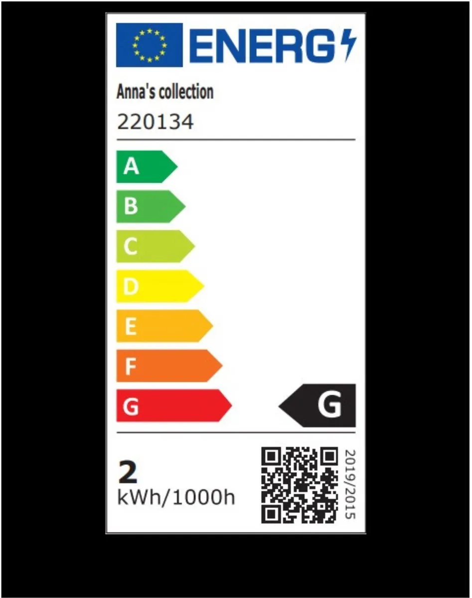 Anna's Collection LED Retro Gloeilamp 2W - 6 Stuks - Amber - afbeelding 2 van 5