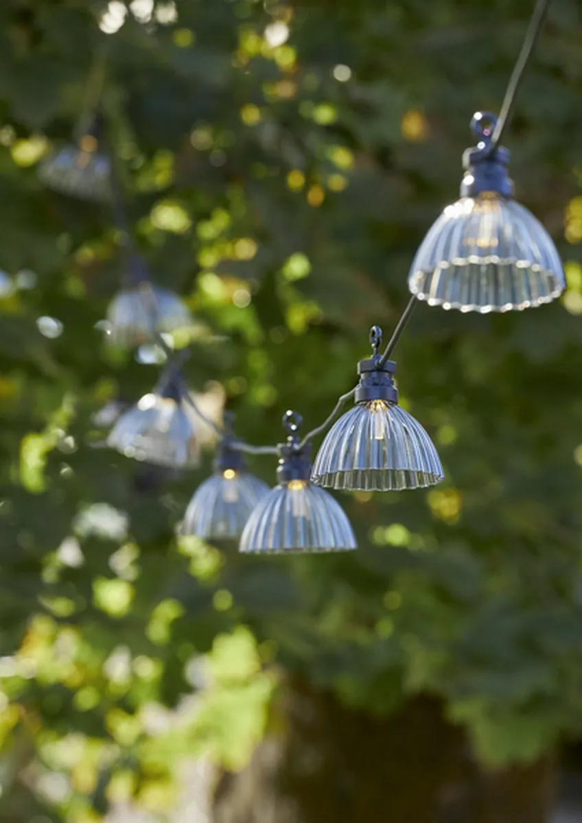 Star Trading LED buitensprookjes Circus Shade, buitenverlichting, grijs, warm wit, 495 cm