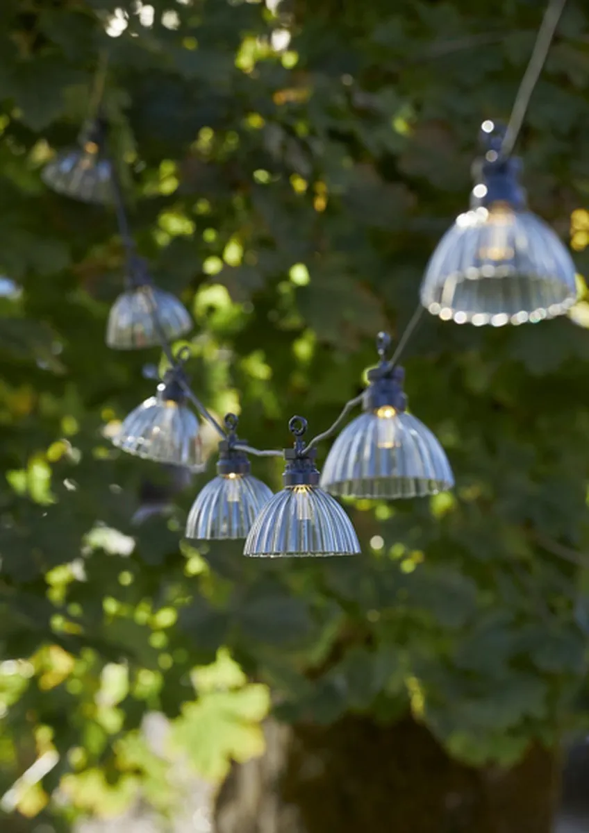 Star Trading LED buitensprookjes Circus Shade, buitenverlichting, grijs, warm wit, 495 cm