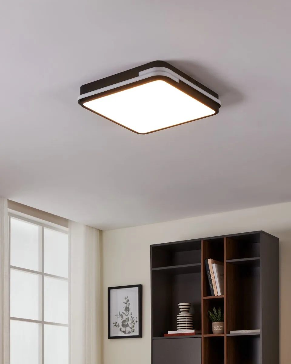 EGLO connect.z Genovese-Z Plafondlamp - 2765K - Zwart/Wit