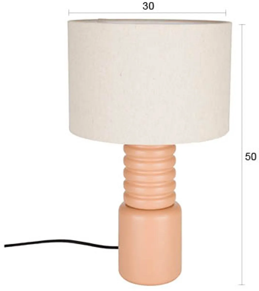 Zuiver Six Tafellamp - 25W - Ø30cm - Oranje