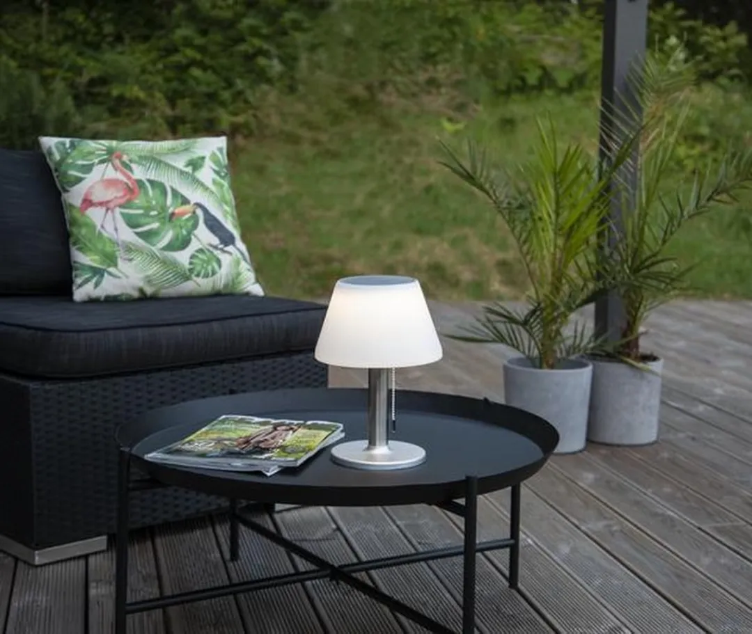 Star Trading Solar LED Tafellamp - Zilver