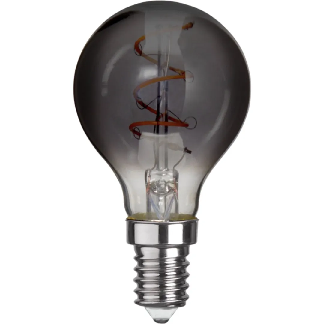 Star Trading Kogellamp E14 3W Rookglas - 3 Stuks