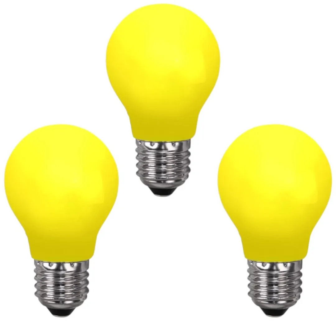 Star Trading Prikkabel E27 0.9W Warm Wit - 3 Stuks