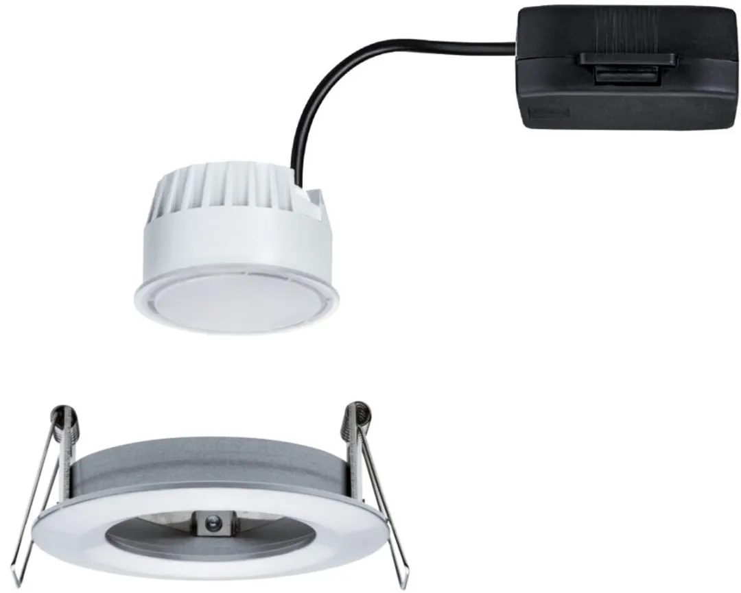Paulmann Nova Coin LED-inbouwlamp 6W 470lm 2700K - Ø78mm Alu gedraaid