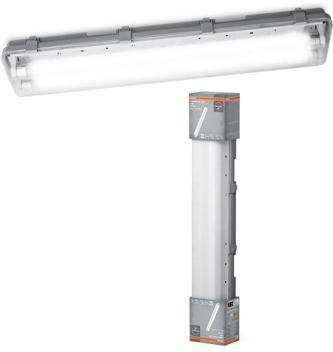 Osram Submarine LED Waterdichte Armatuur 2x7W 1300lm IP65 - Grijs