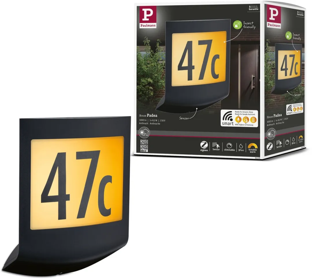 Paulmann Padea LED Wandarmatuur Zigbee 8,2W 550lm