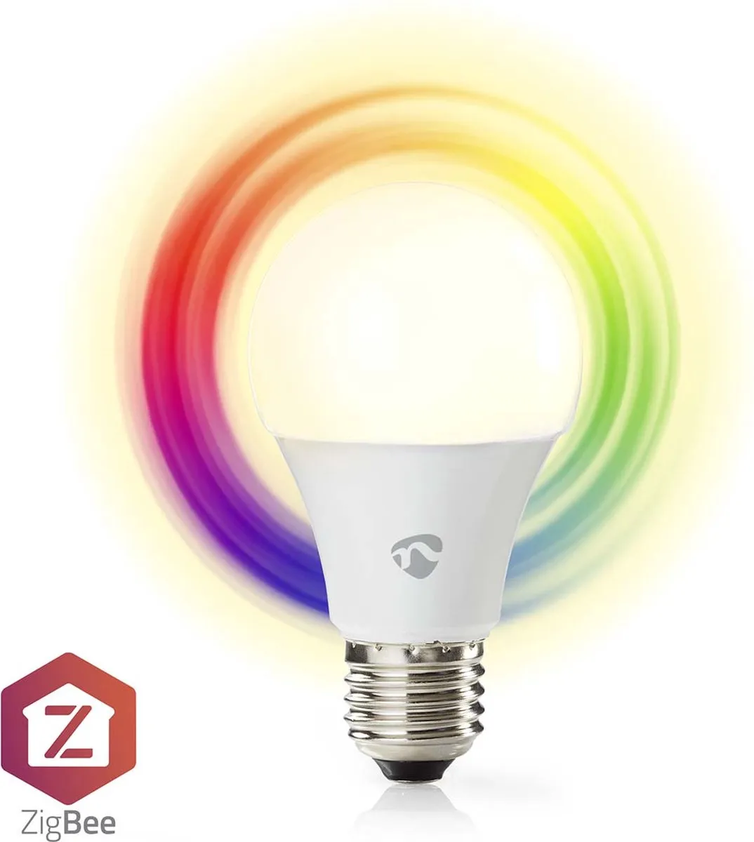 Nedis SmartLife RGB/Wit E27 9W Multicolour Lamp - Mat - Android/iOS