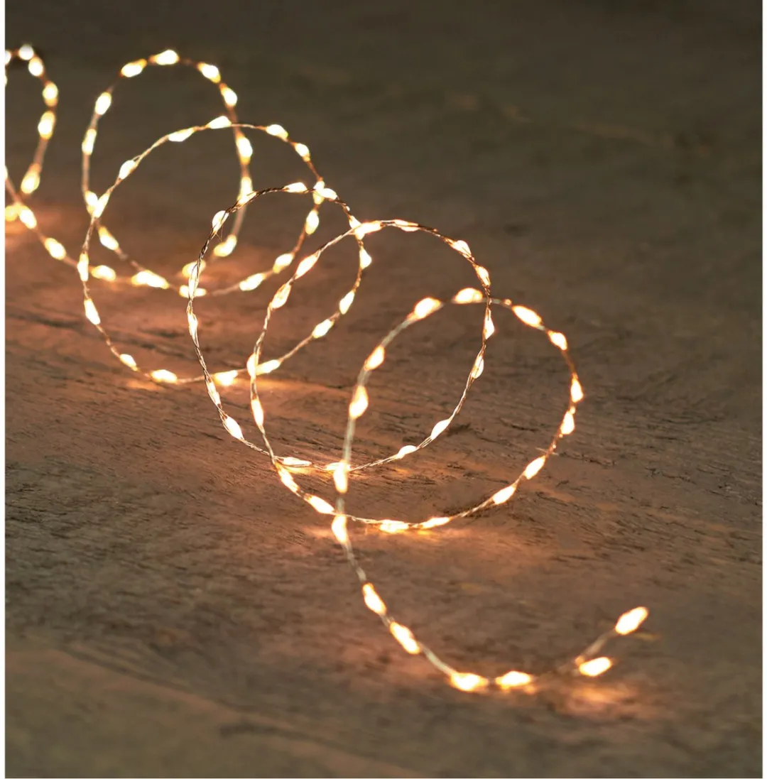 Anna's Collection Draadverlichting 330 Warm Wit - 100cm - Zilver