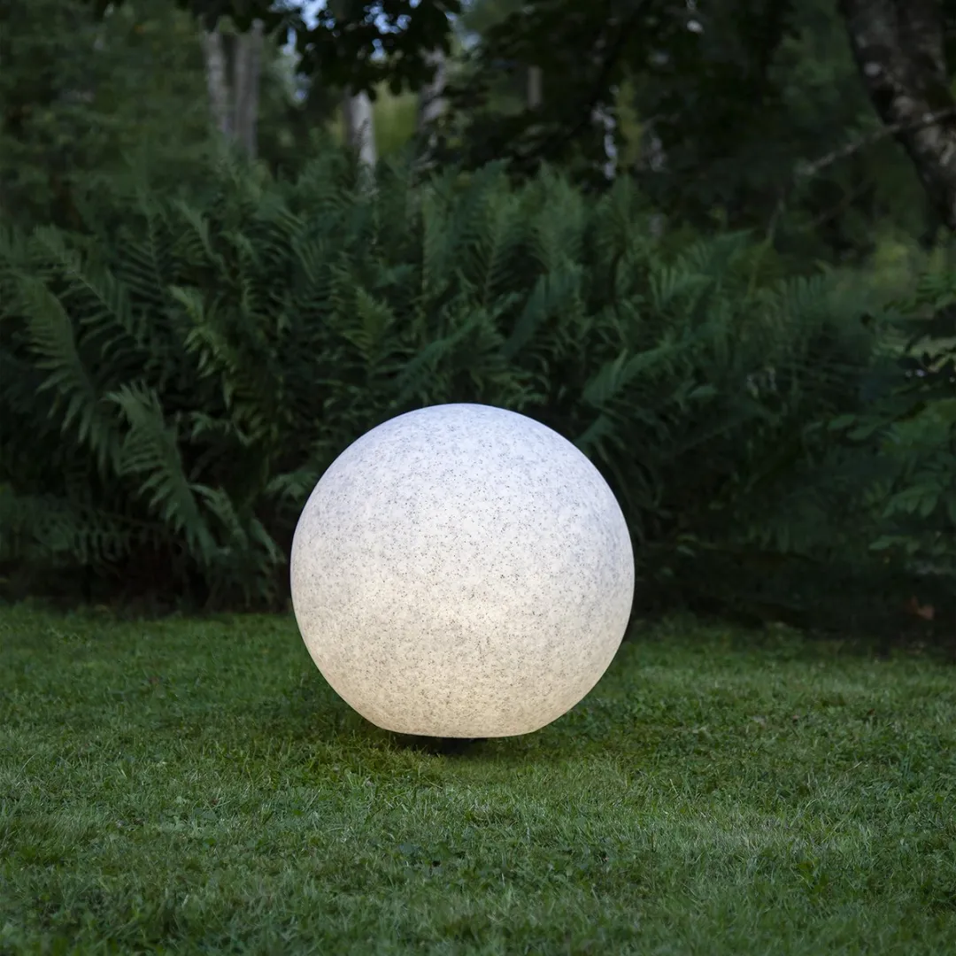 Star Trading Steen Padlamp Globe E27 50cm - Grijs - IP65
