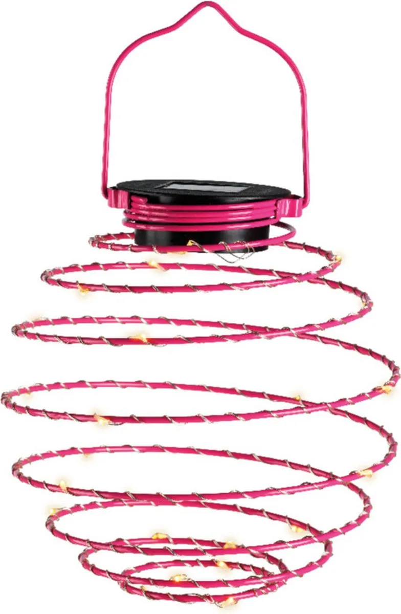 Lumineo Hanglamp Solar Fuchsia D16cm