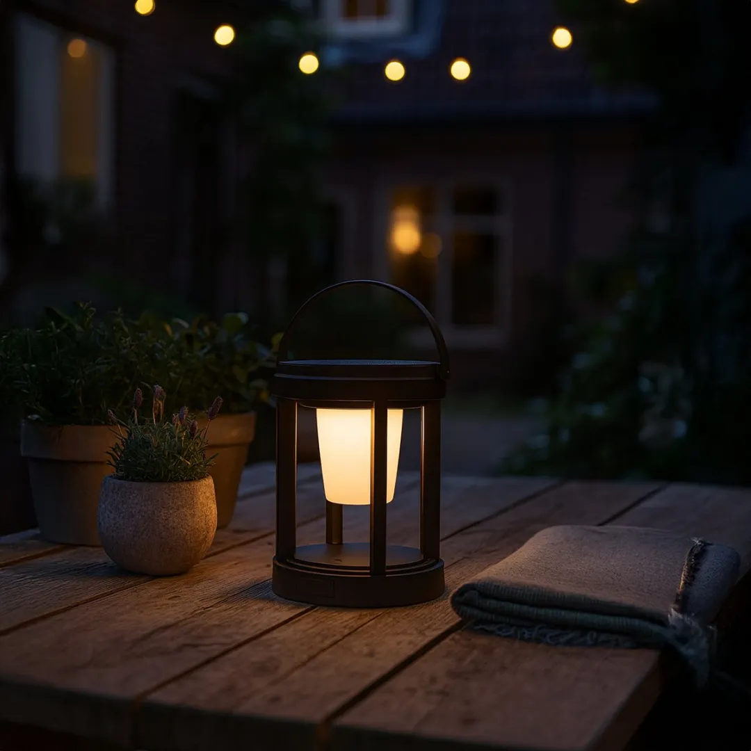 Lybardo Solar Tafellamp 3W Warmwit - Zwart
