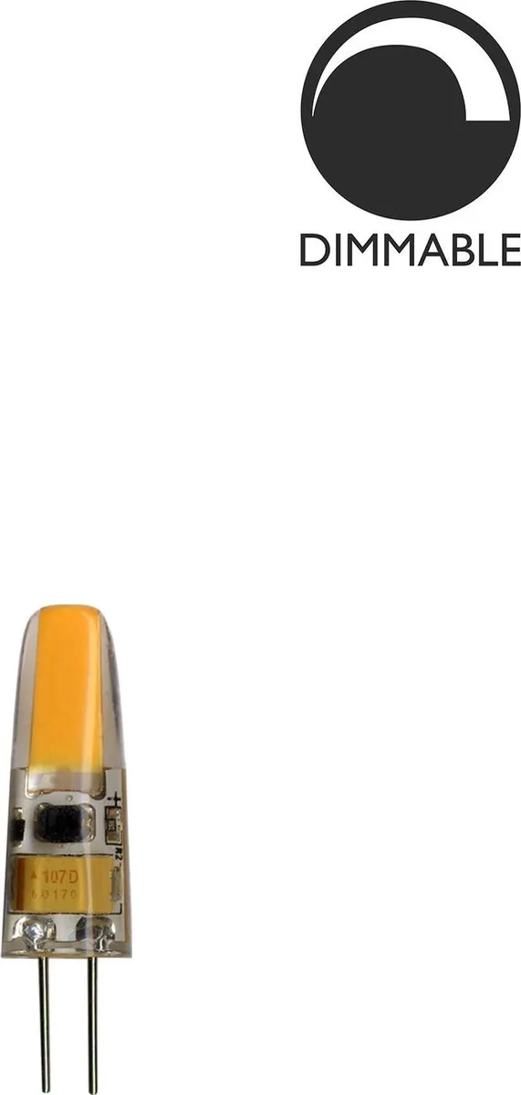 Star Trading Capsule Steeklampje G4 1.4W - Extra Warm Wit 2700K - Mat