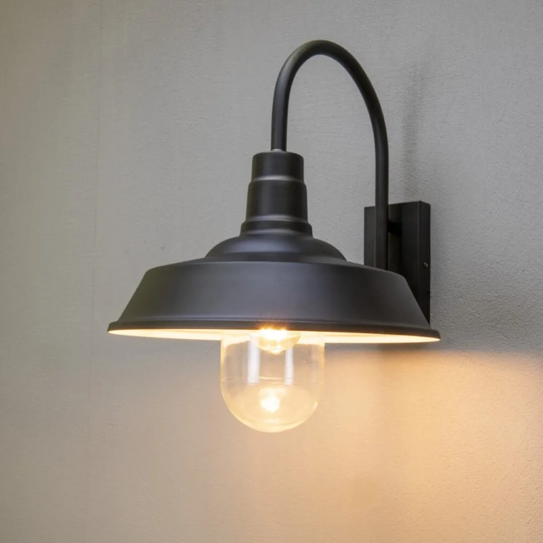Konstsmide Trapani Wandlamp E27 - Zwart