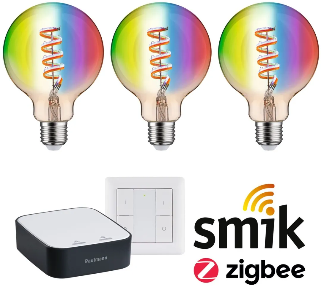 Paulmann Smart Home Zigbee 3.0 Startset G95 RGBW 3x6.3W