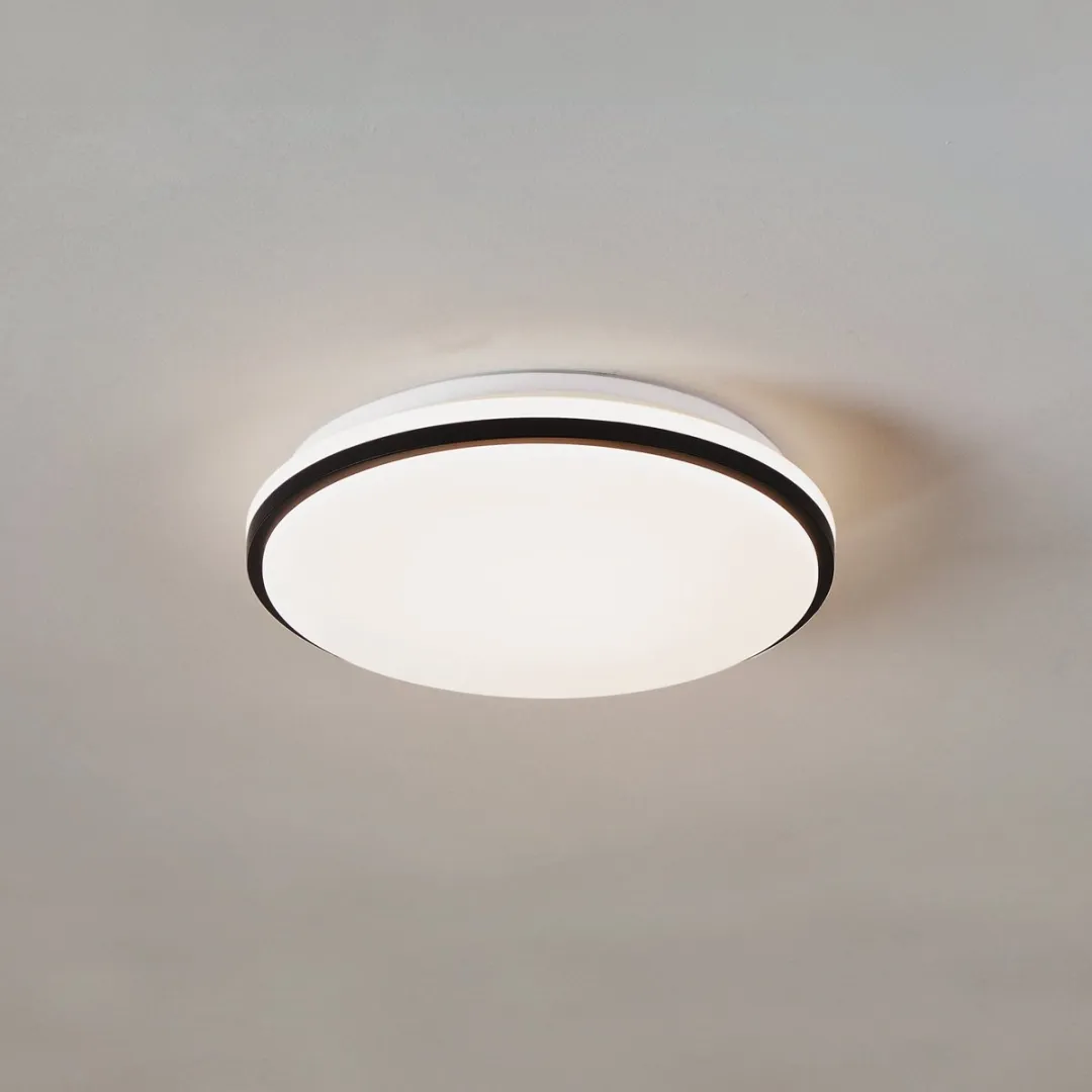 Eglo Margidore Plafondlamp LED Ø34cm - Wit/Zwart - 3545K