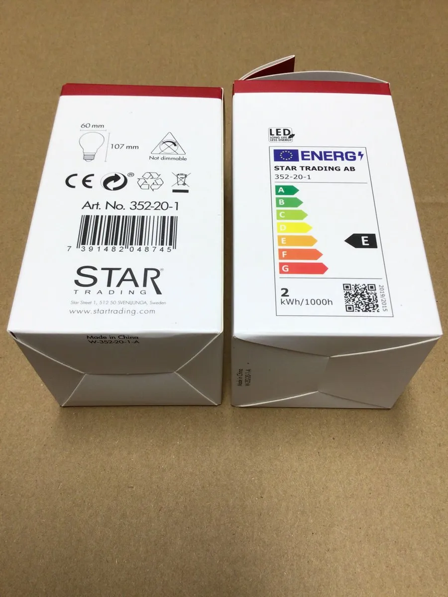 Star Trading Peerlamp E27 2W - Helder - 2700K
