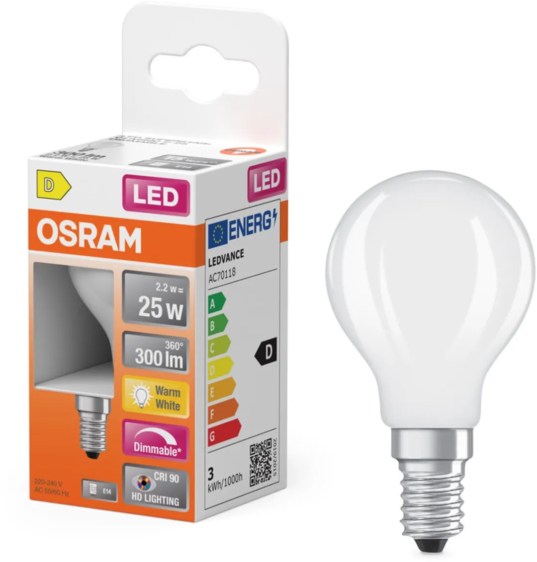 Osram Superstar Classic P GLFR 25 LED - 2,2W 300lm Warm wit