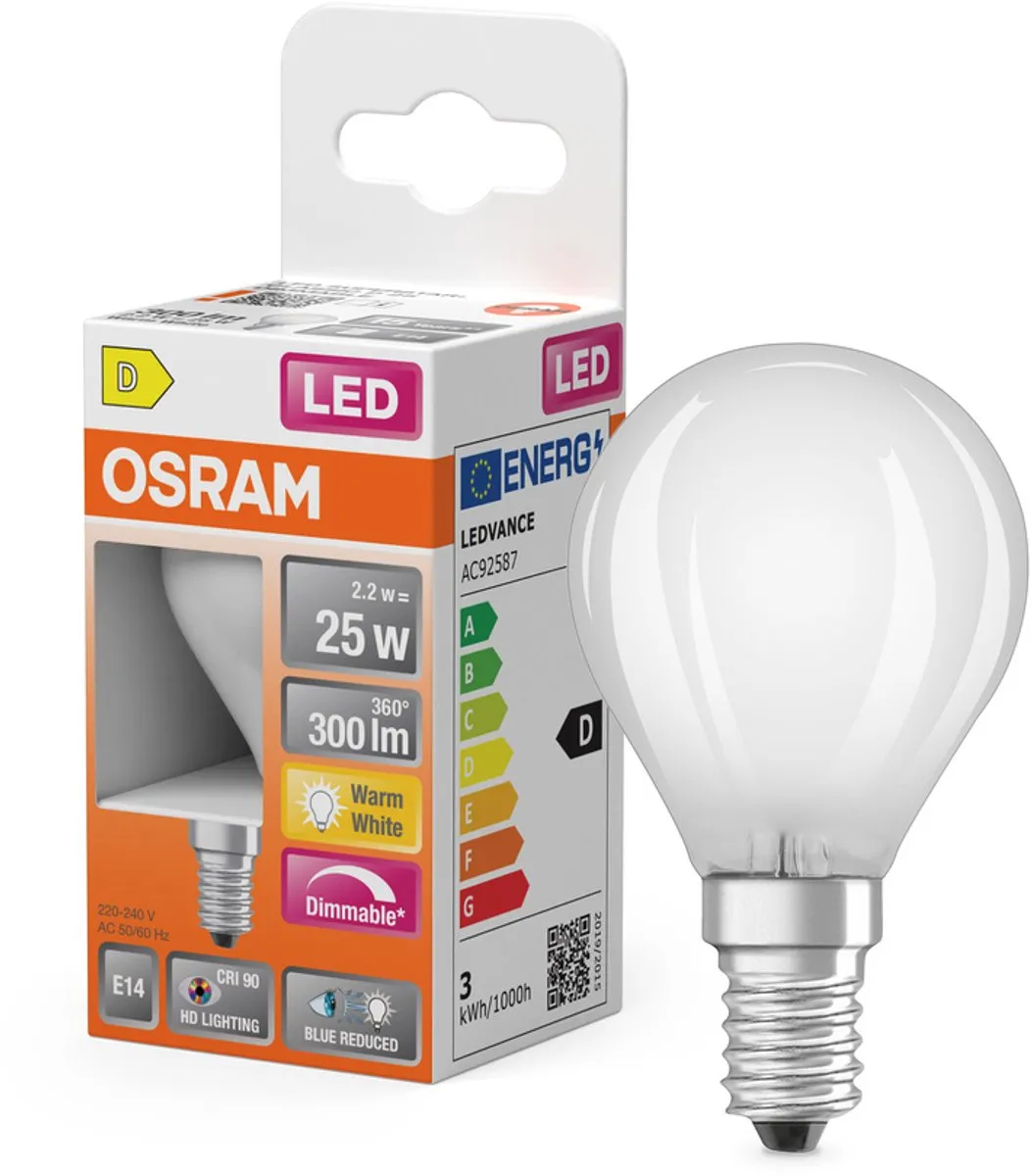Osram Superstar Classic P GLFR 25 LED - 2,2W 300lm Warm wit
