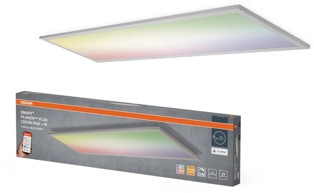 Osram SMART+ Matter Planon Plus LED Paneel RGBW 1200x300mm 36W