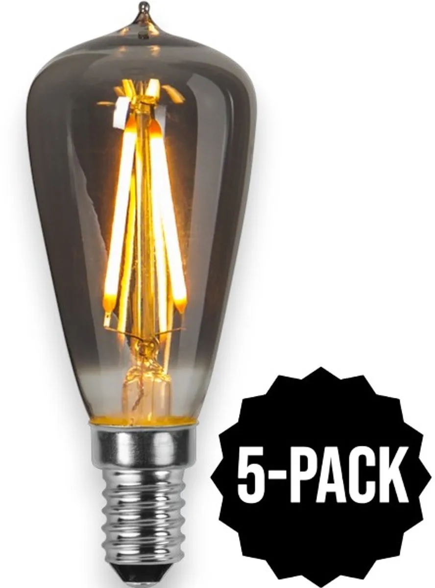 Star Trading Kogellamp E14 1.6W Rookglas
