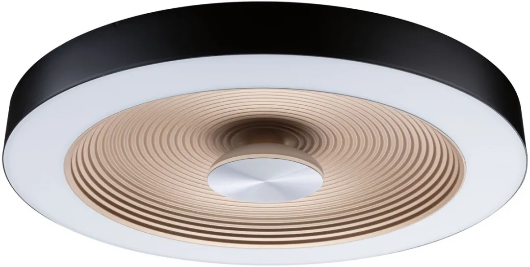 Paulmann Volea LED Plafondlamp 1300lm 3000K - Zwart/Goud