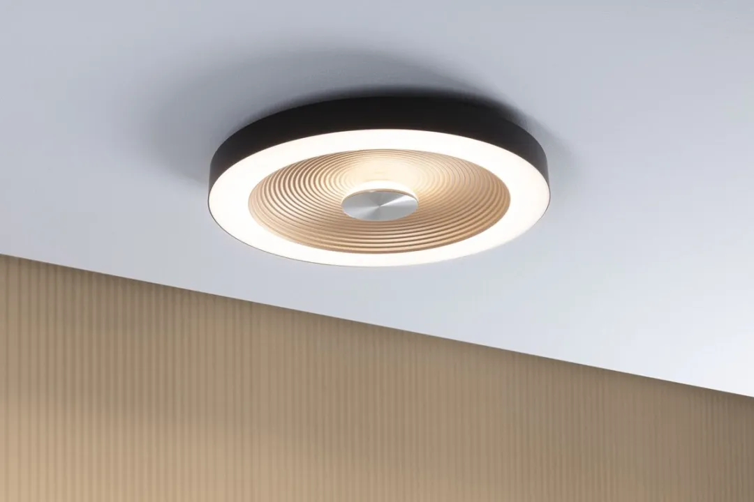 Paulmann Volea LED Plafondlamp 1300lm 3000K - Zwart/Goud