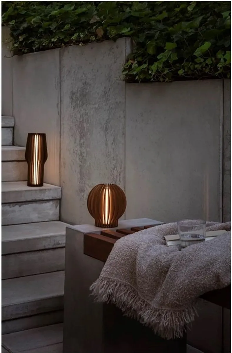 Eva Solo Radiant LED Lamp Rond Oak - 14cm - Bruin