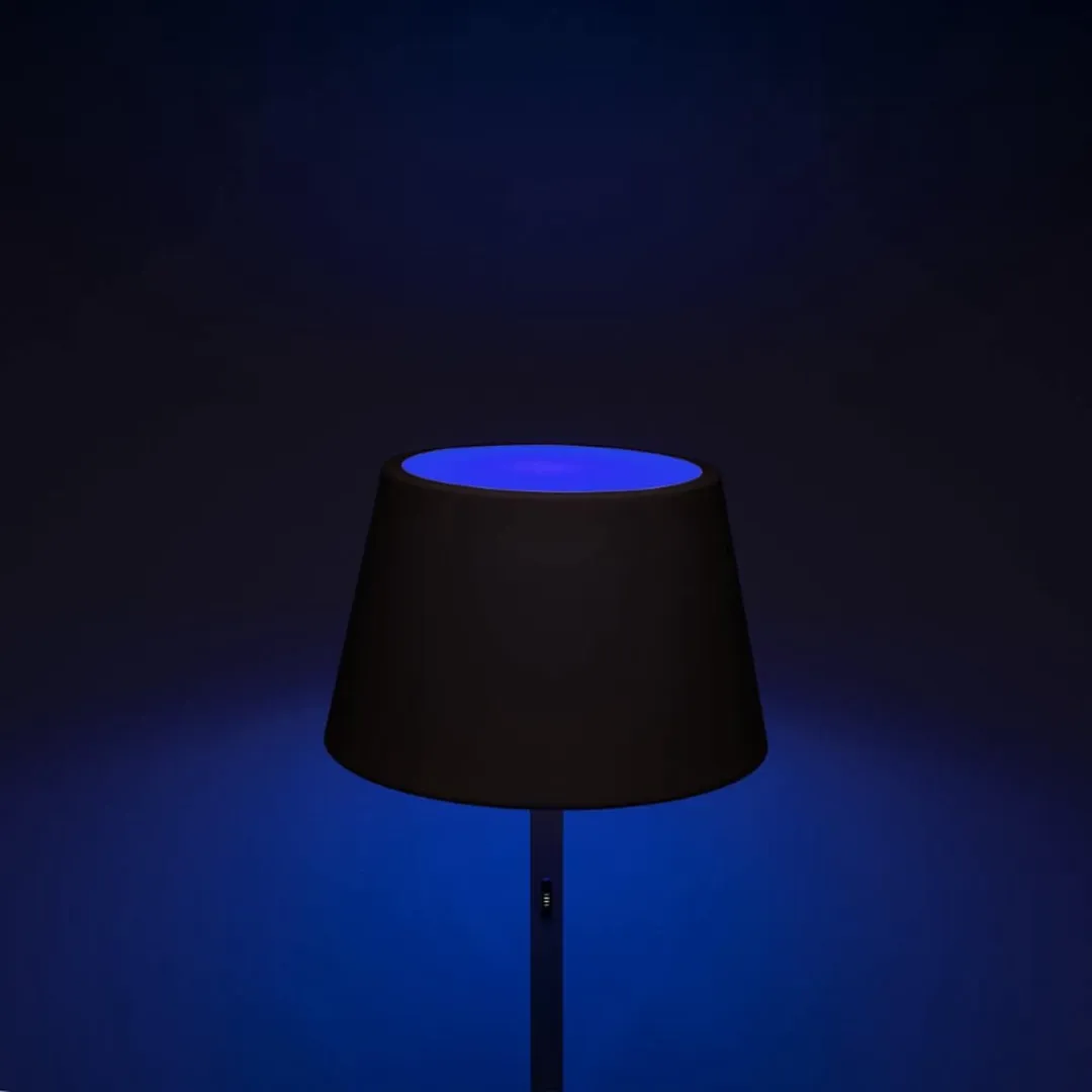 Konstsmide Staande Lamp Snoerloos RGB 150cm - Zwart - afbeelding 2 van 6