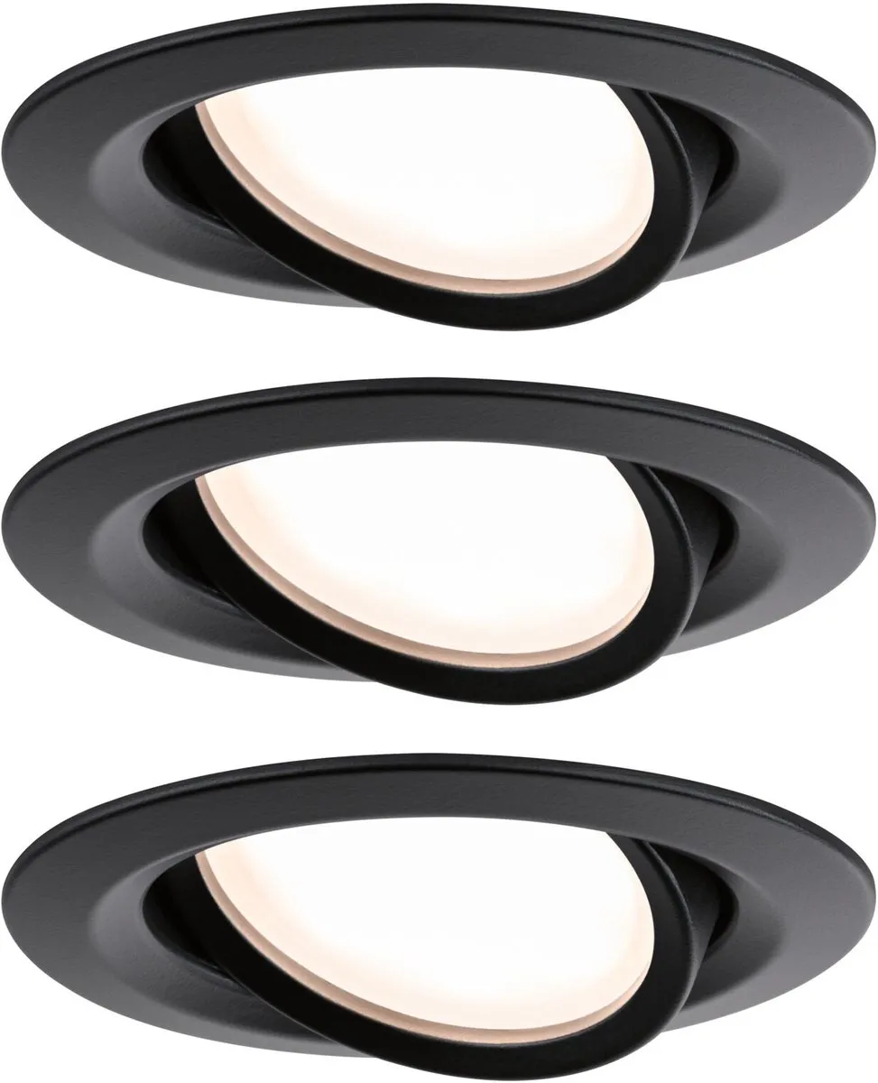 Paulmann Nova Plus Coin Basisset LED-inbouwlamp 3x6W 470lm 2700K