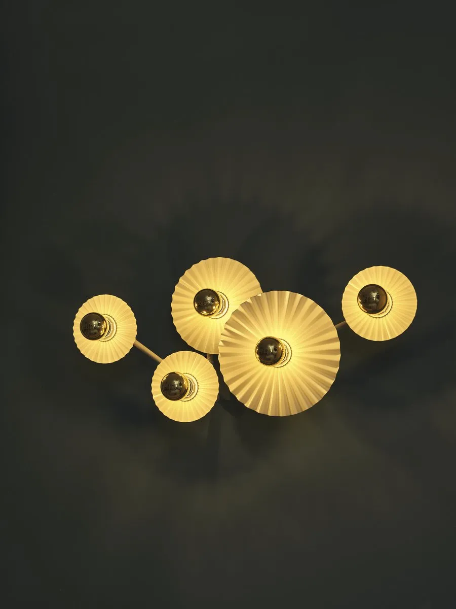 Osram Decor Plisse Wandlamp 5xE27 - Beige
