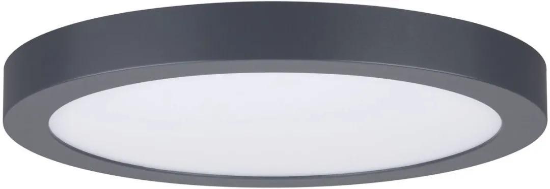 Paulmann LED-paneel Abia Rond 300mm 22W - Donkergrijs