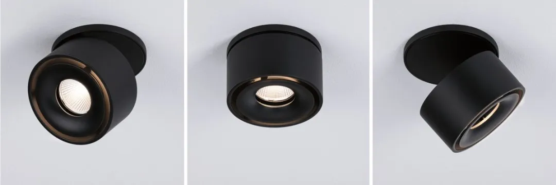 Paulmann LED-inbouwlamp Spircle Rond 78mm 8W 550lm - Zwart mat