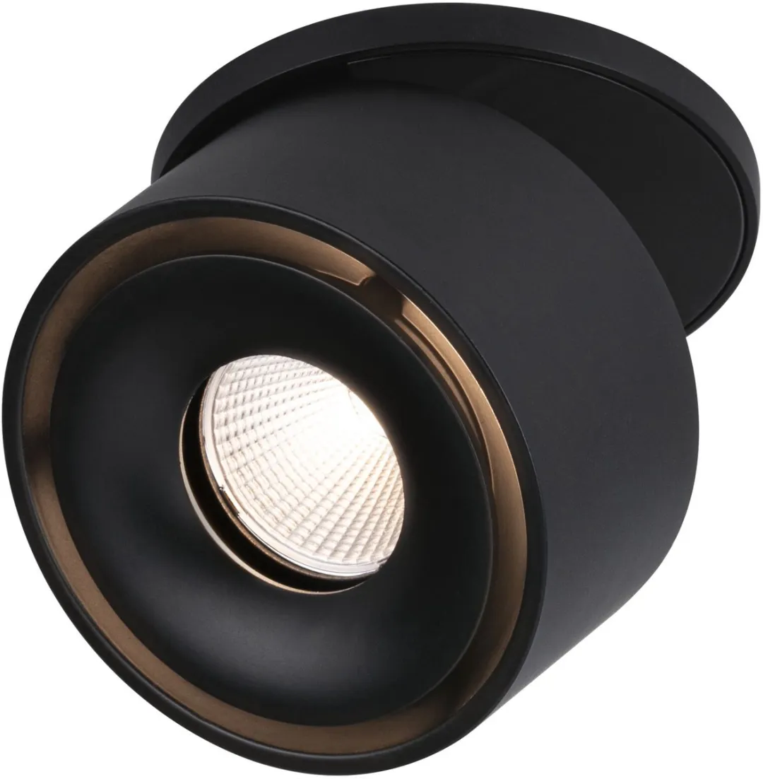 Paulmann LED-inbouwlamp Spircle Rond 78mm 8W 550lm - Zwart mat