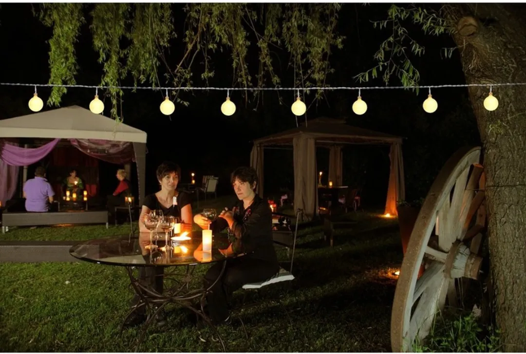 Anna's Collection Lichtsnoer 50 LED - 3x10m - Warm wit - Zwart
