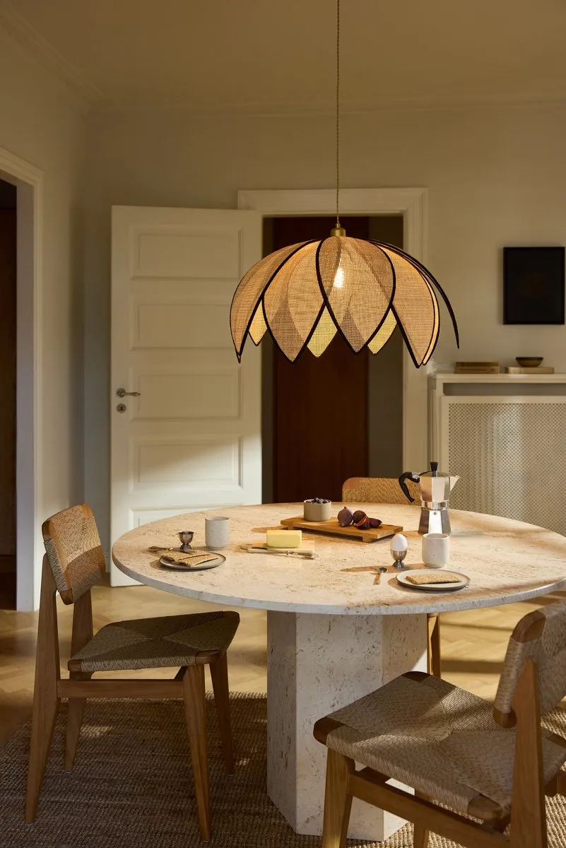 Osram Decor Rattan Lotus Hanglamp 670mm - Beige - afbeelding 6 van 6