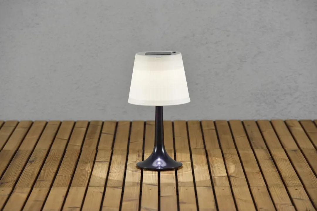 Konstsmide Assisi LED Tafellamp Solar 36cm - Zwart