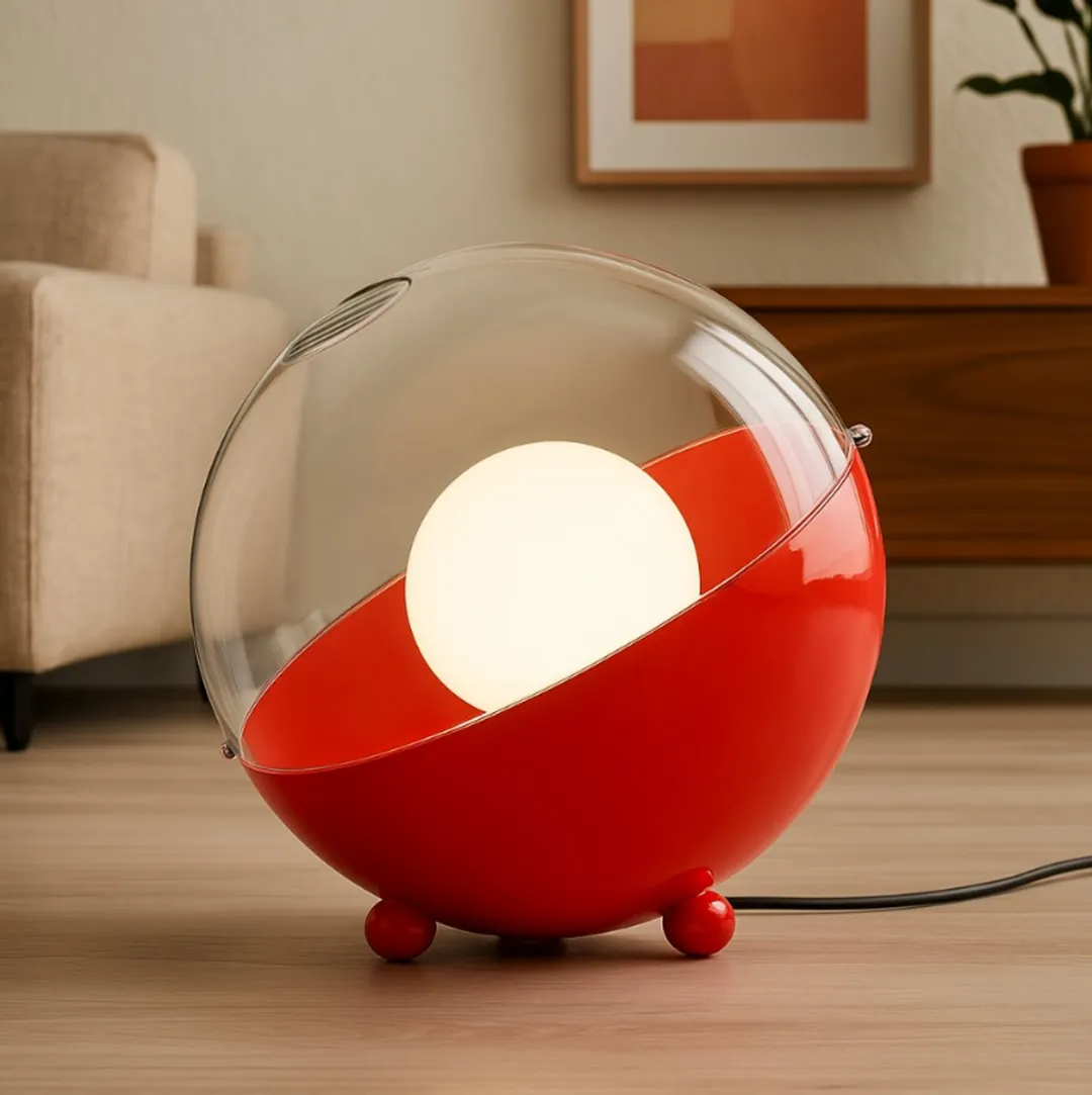 Koziol Orion Vloerlamp - Rood/Transparant