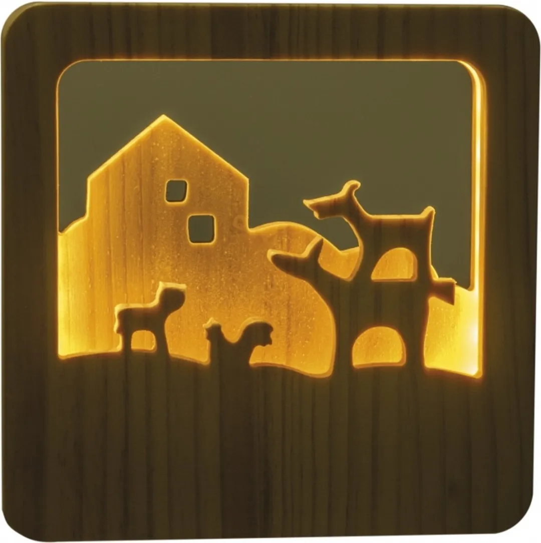 Egmont Toys Nachtlamp Muzikanten uit Bremen - Hout